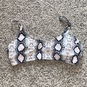 Shein Women’s Snakeskin Bikini Top